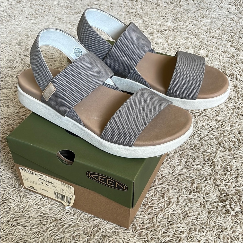 KEEN Elle Backstrap Sandals - Brindle - Picture 3 of 9